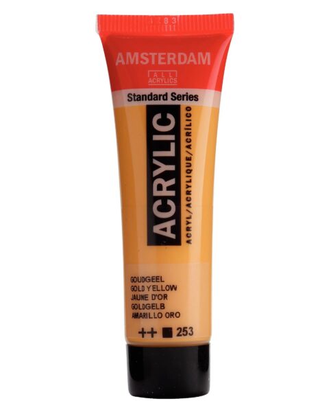 253 GOLD YELLOW - ROYAL TALENS Colore Acrilico Amsterdam 20ml.
