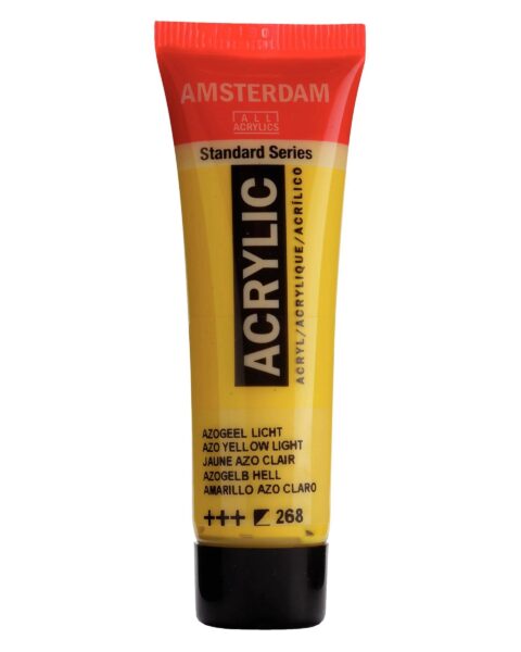 268 AZO YELLOW LIGHT - ROYAL TALENS Colore Acrilico Amsterdam 20ml.