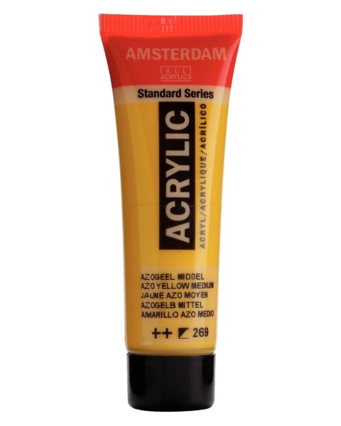 269 AZO YELLOW MEDIUM - ROYAL TALENS Colore Acrilico Amsterdam 20ml.
