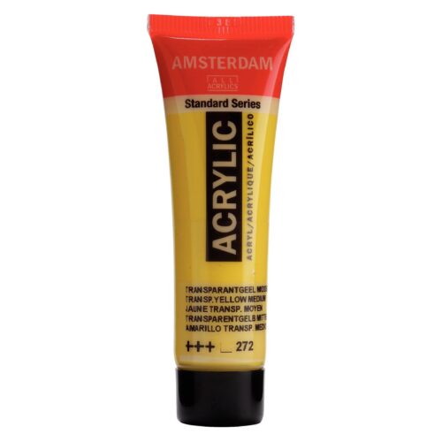 272 TRASPARENT YELLOW MEDIUM – ROYAL TALENS Colore Acrilico Amsterdam 20ml.