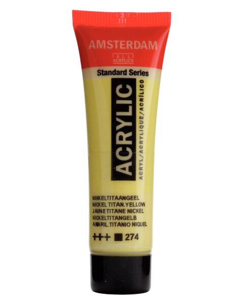 274 NICKEL TITANIUM YELLOW - ROYAL TALENS Colore Acrilico Amsterdam 20ml.