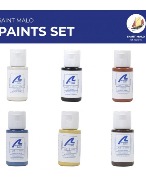 277PACK24 Paints Set for Ship Model: Fishing Boat Saint Malo ARTESANIA LATINA