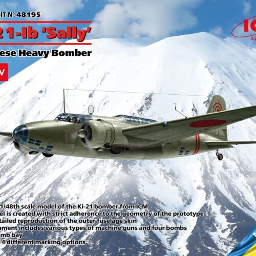 48195 Ki-21-Ib “Sally”, Japanese Heavy Bomber scala 1:48 ICM + COLLA OMAGGIO