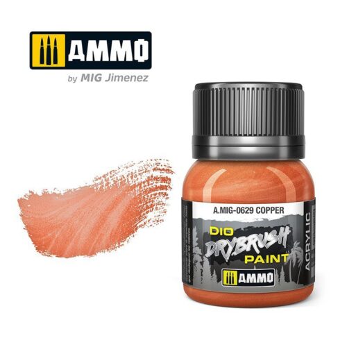 629 COPPER Ammo Mig Drybrush Paint 40ml
