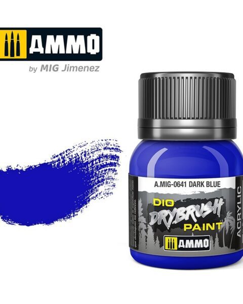 641 DARK BLUE Ammo Mig Drybrush Paint 40ml