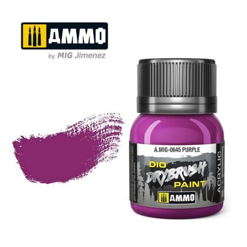 645 PURPLE Ammo Mig Drybrush Paint 40ml