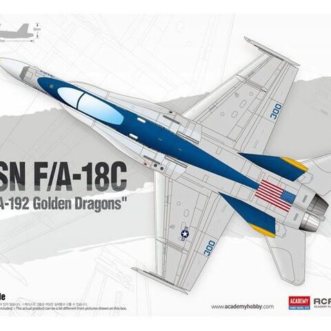 12564 - USN F/A-18C VFA-192 Golden Dragons scala 1:72 Academy