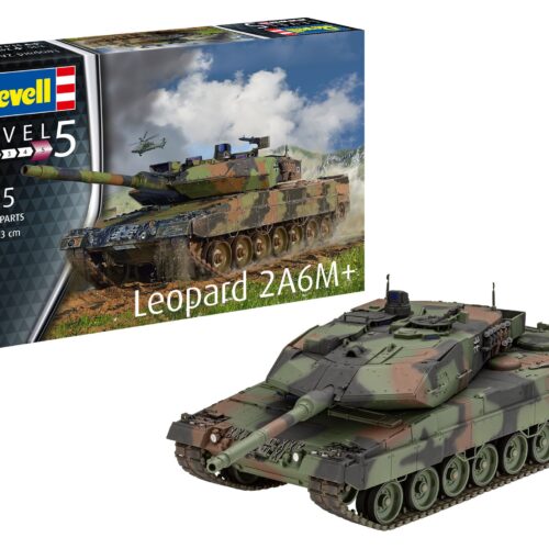 Leopard 2 A6M+ scala 1.35 Revell 03342 + COLLA OMAGGIO