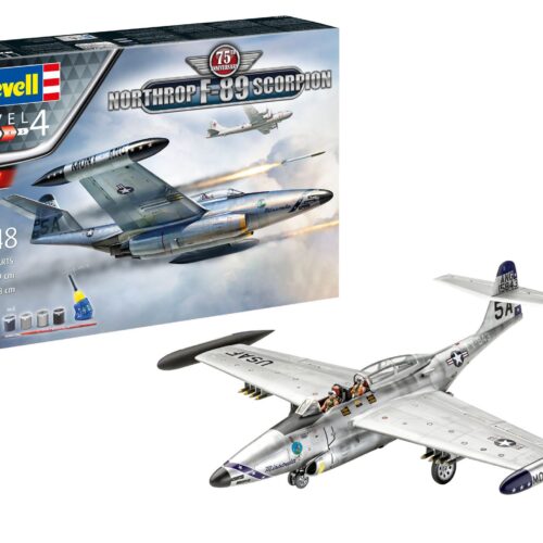 Set regalo: Northrop F-89 Scorpion 75° anniversario scala 1:48  Revell 05650 + COLLA OMAGGIO