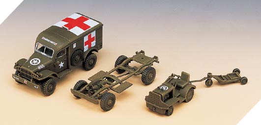 13403 - U.S. AMBULANCE & TOWING TRACTOR scala 1:72 ACADEMY - immagine 3