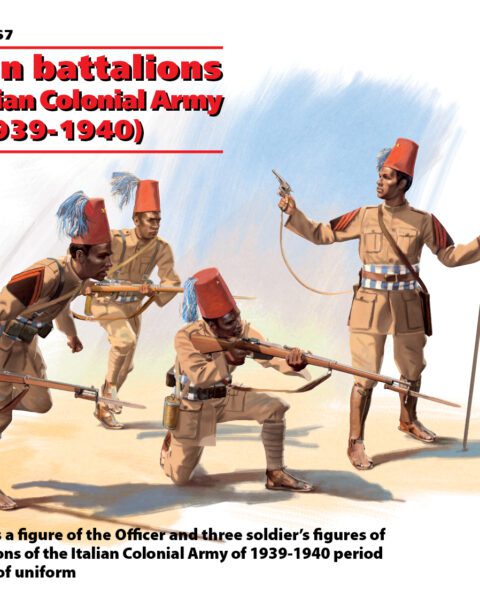 35567 - Eritrean battalions of the Italian Сolonial Army (1939-1940) scala 1:35 ICM