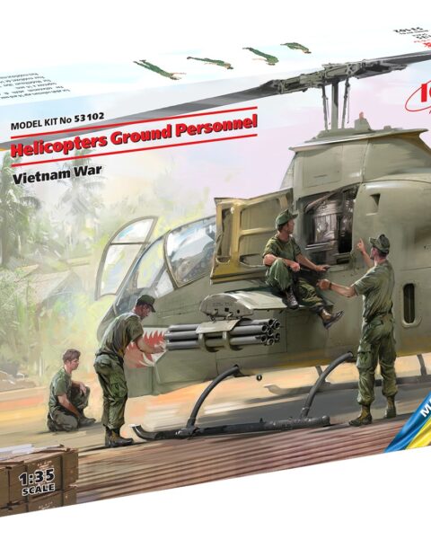 53102 Helicopters Ground Personnel scala 1:35 ICM