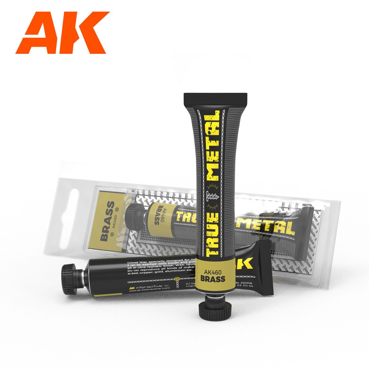 AK460 TRUE METAL: BRASS 30gr AK INTERACTIVE