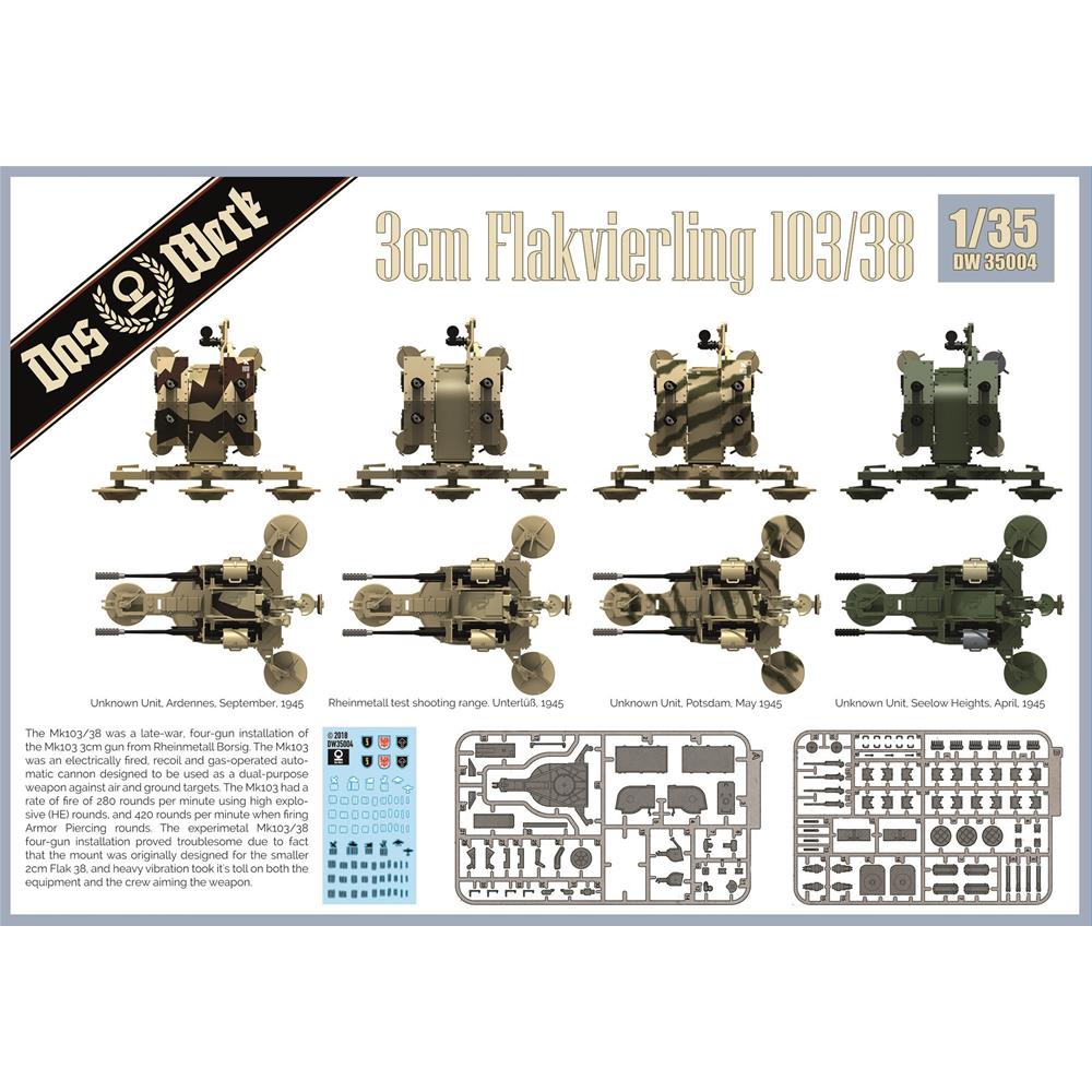 3cm Flakvierling 103/38 scala 1:35 DAS WERK DW35004 - immagine 2
