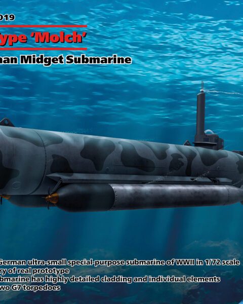 S.019 - U-Boat Type ‘Molch’ -scala 1:72 ICM