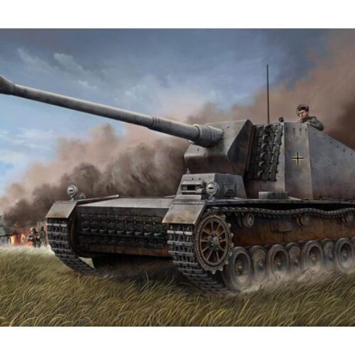 00350 German 12.8cm L/61 STURER EMIL scala 1:35 TRUMPETER