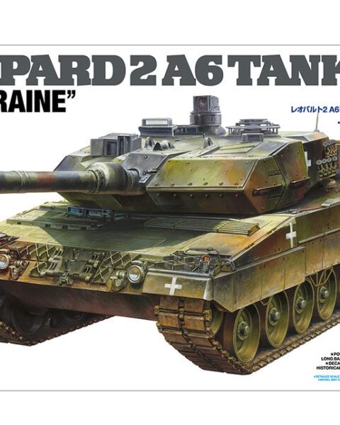 25207 Leopard 2 A6 Tank "Ukraine" scala 1:35 TAMIYA + COLLA OMAGGIO