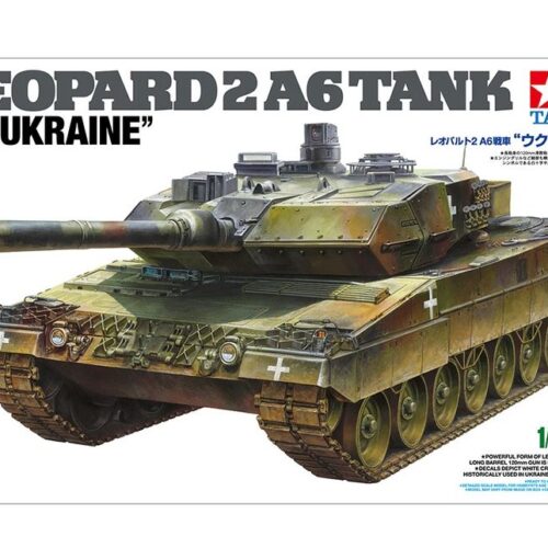 25207 Leopard 2 A6 Tank “Ukraine” scala 1:35 TAMIYA + COLLA OMAGGIO