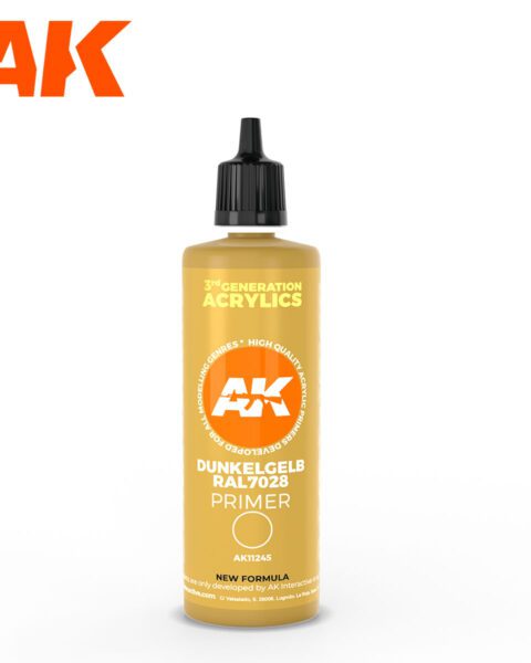 DUNKELGELB RAL 7028 DARK YELLOW SURFACE PRIMER 100ML AK INTERACTIVE AK11245