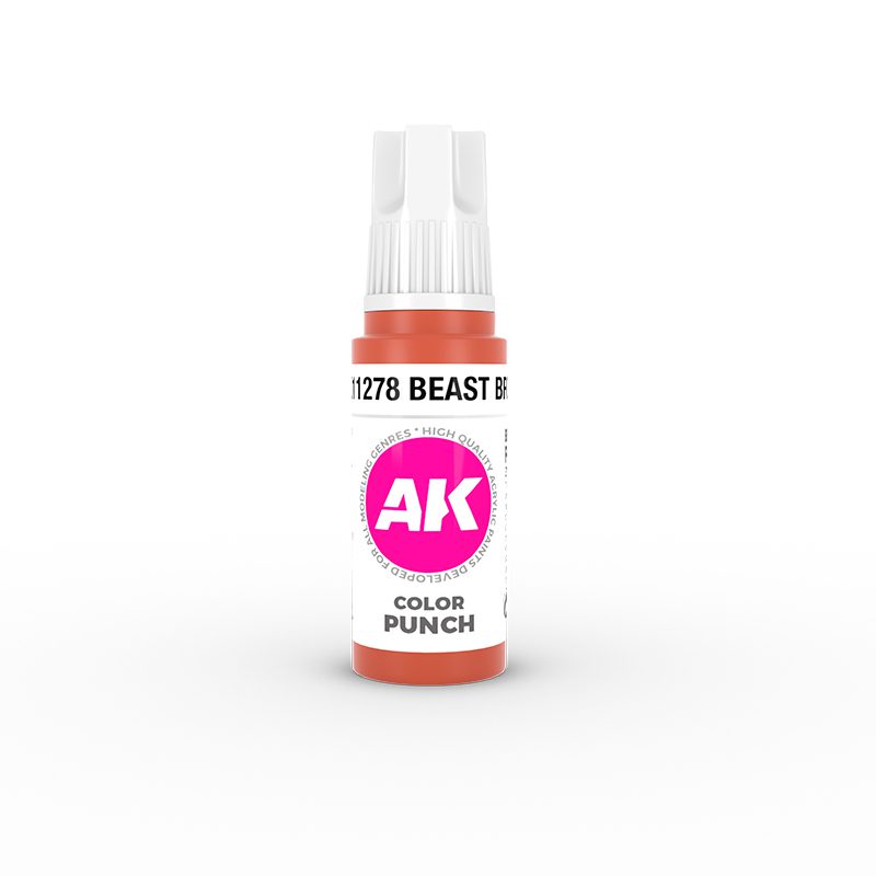 AK11278 3RD. COLOR PUNCH - BEAST BROWN - 17ml colore acrilico per modellismo