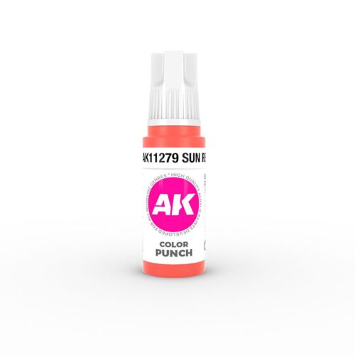 AK11279 3RD. COLOR PUNCH – SUN RED – 17ml colore acrilico per modellismo