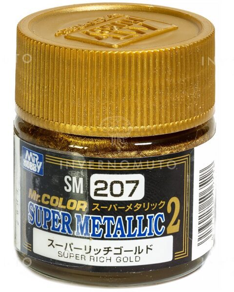 SM207 Gunze Super Metallic 2 Super Rich Gold Mr.Hobby colore modellismo