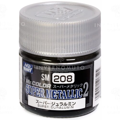 SM208 Gunze Super Metallic 2 Super Duralluminium Mr.Hobby colore modellismo