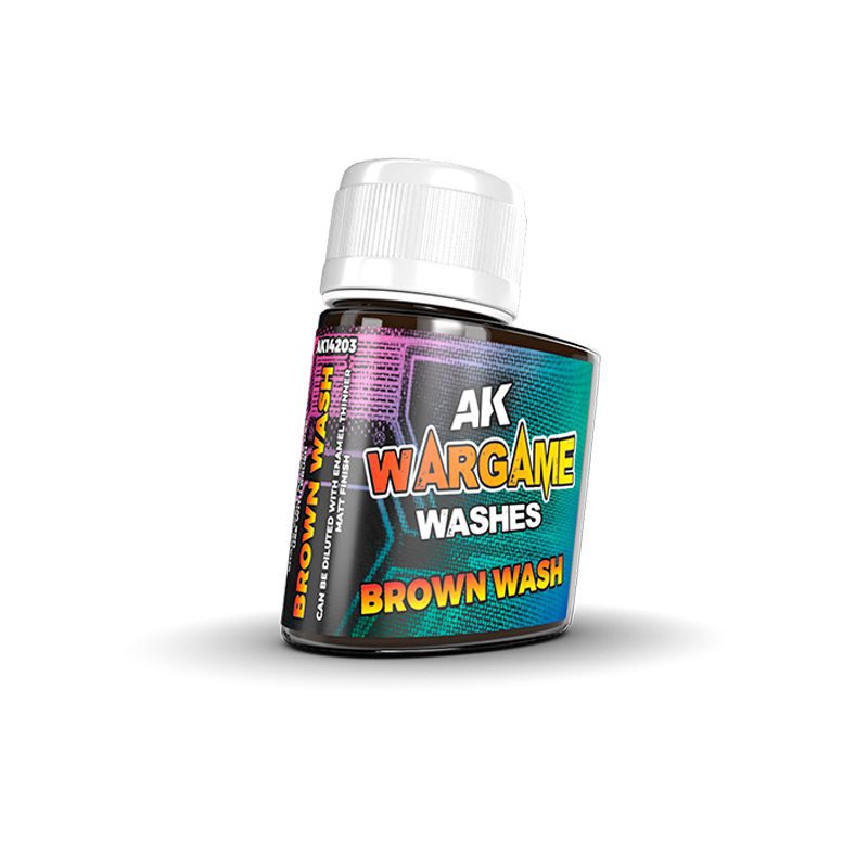 14203 WARGAME WASHES SERIES - AK INTERACTIVE - BROWN WASH
