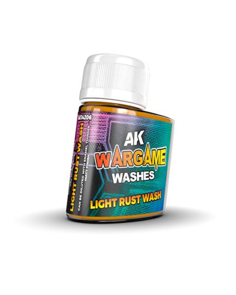14206 WARGAME WASHES SERIES - AK INTERACTIVE - LIGHT RUST WASH