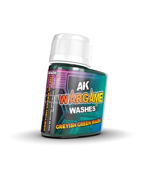 14210 WARGAME WASHES SERIES - AK INTERACTIVE - GREYISH GREEN WASH