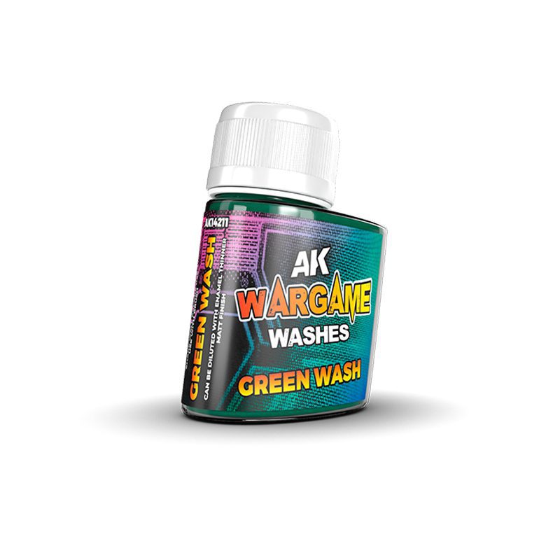 14211 WARGAME WASHES SERIES - AK INTERACTIVE - GREEN WASH
