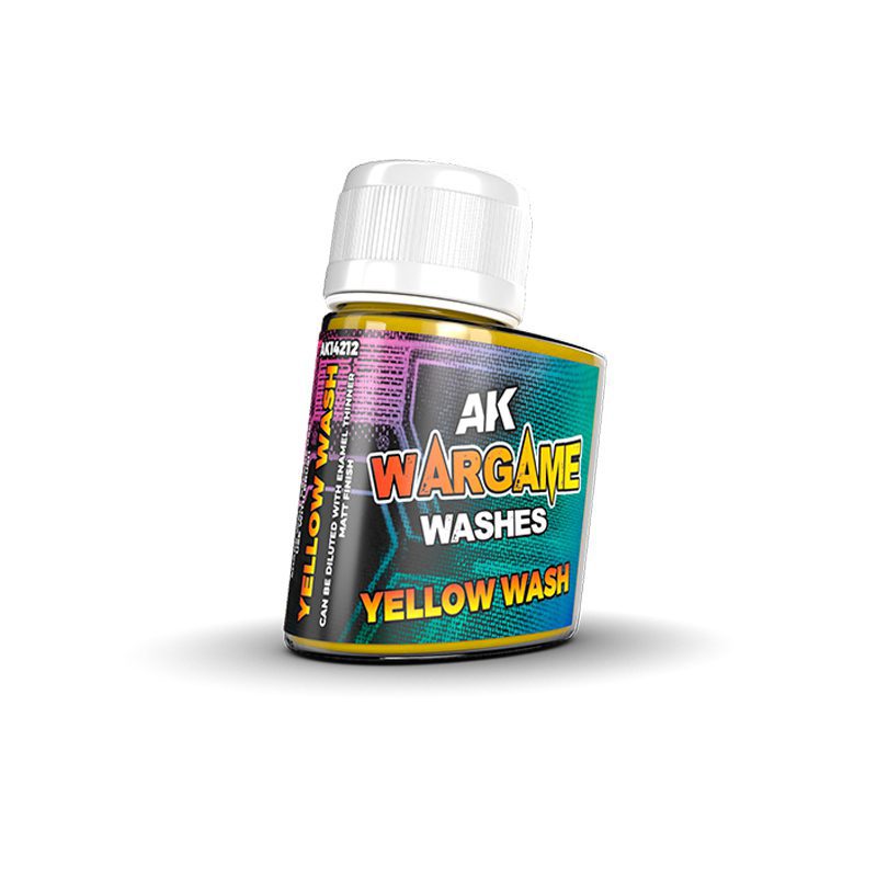 14212 WARGAME WASHES SERIES - AK INTERACTIVE - YELLOW WASH