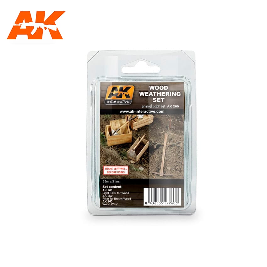 AK260 WOOD WEATHERING SET AK INTERACTIVE