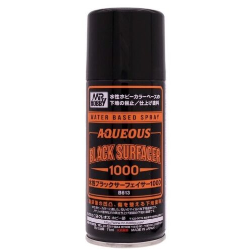 B613 PRIMER surfacer AQUEOS SURFACER 1000 BLACK 170ml gunze