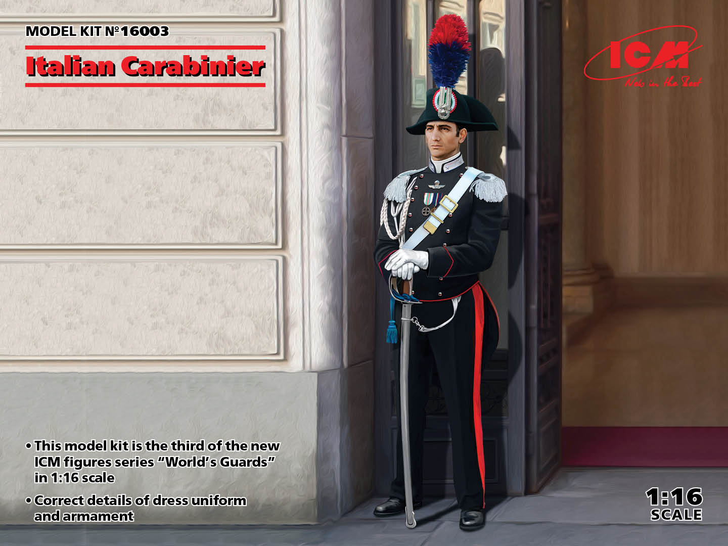 16003 Italian Carabinier scala 1:16 ICM