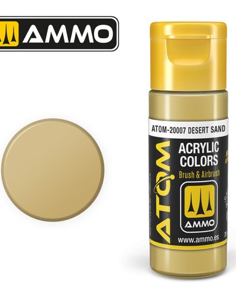 20007 – ATOM Desert Sand – 20ml. Ammo Mig  Colore acrilico Modellismo