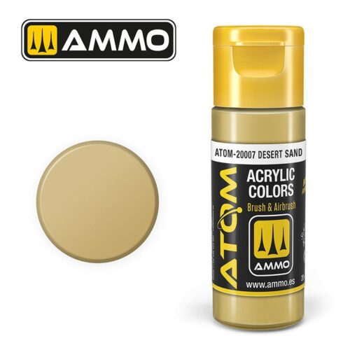 20007 – ATOM Desert Sand – 20ml. Ammo Mig  Colore acrilico Modellismo