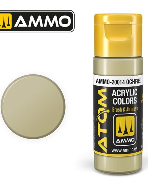 20014 – ATOM Ochre – 20ml. Ammo Mig  Colore acrilico Modellismo