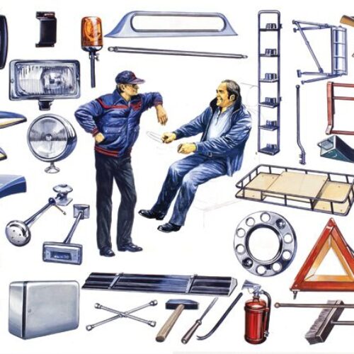 764 Truck Shop Accessories scala 1:24 ITALERI