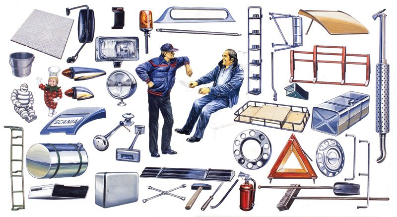 764 Truck Shop Accessories scala 1:24 ITALERI