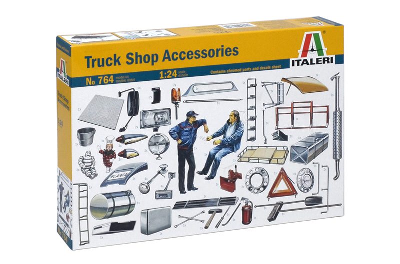 764 Truck Shop Accessories scala 1:24 ITALERI - immagine 2