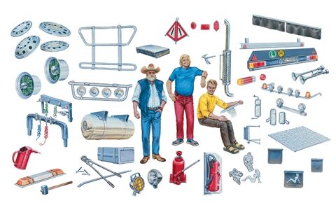 720 TRUCK ACCESSORIES scala 1:24 ITALERI