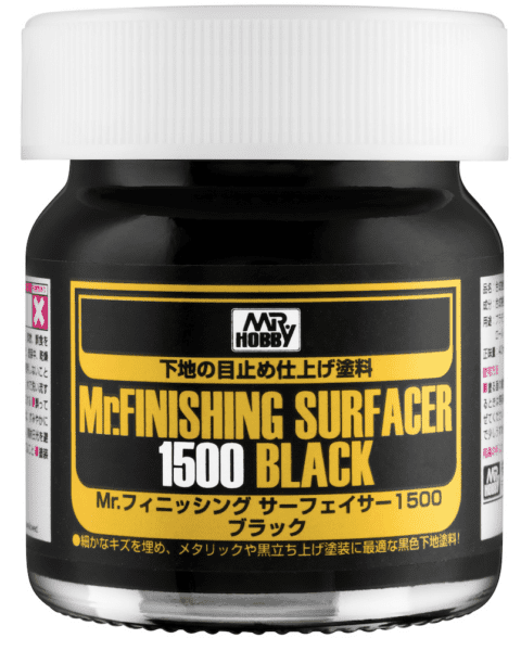 SF288 - Stucco Primer Liquido Gunze NERO 1500 Mr.Finishing Surfacer 1500 Black 40ml