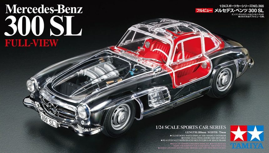 24366 - Mercedes-Benz 300 SL 'Full-View' scala 1:24 TAMIYA