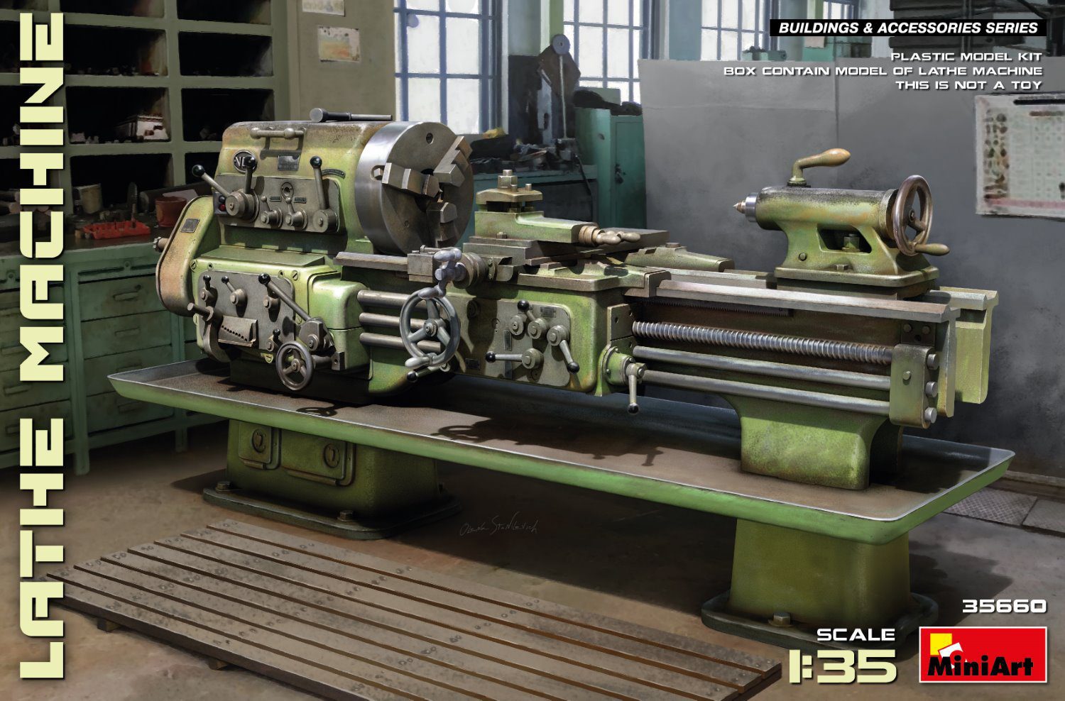 35660 - LATHE MACHINE - TORNIO INDUSTRIALE scala 1:35 Mini art