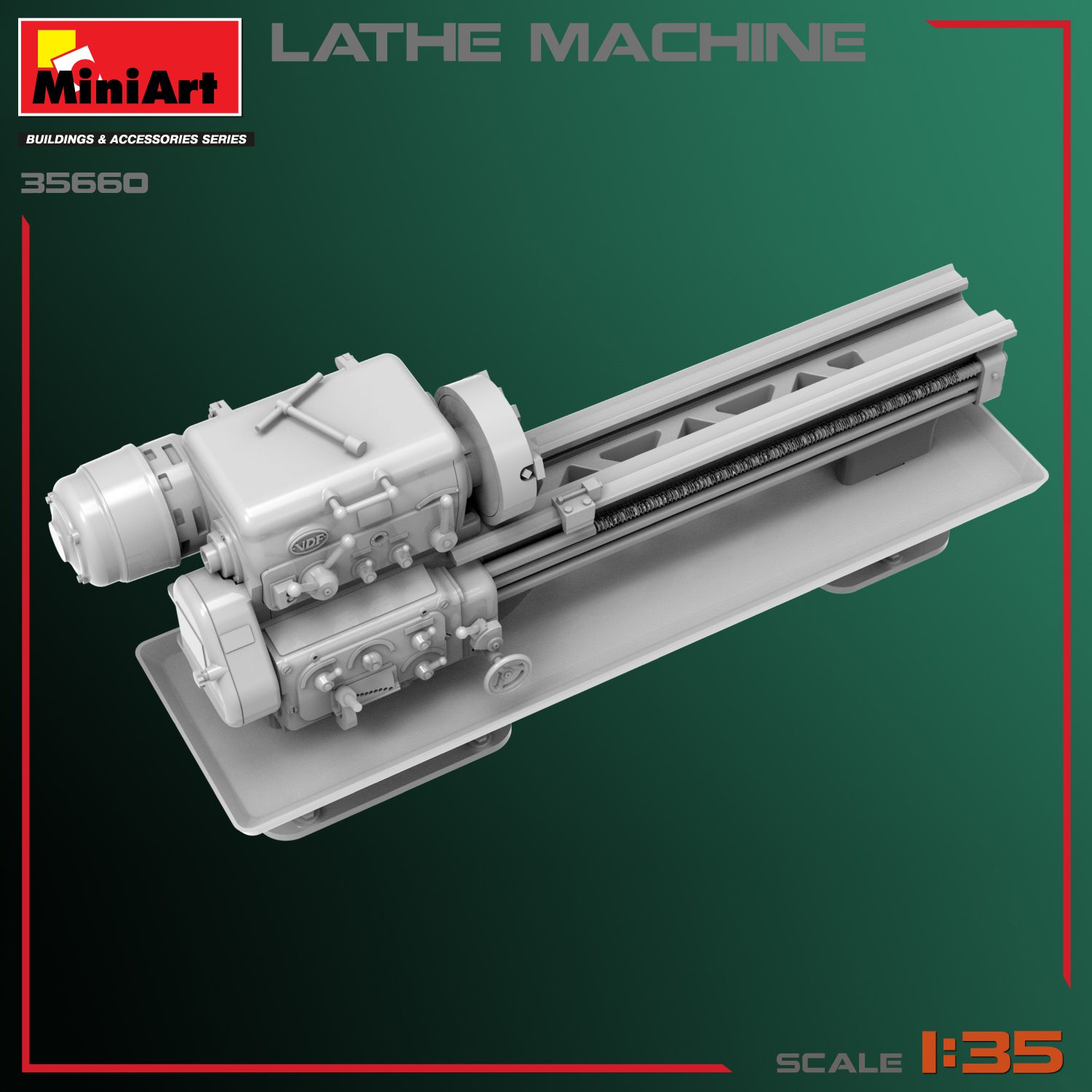 35660 - LATHE MACHINE - TORNIO INDUSTRIALE scala 1:35 Mini art - immagine 6