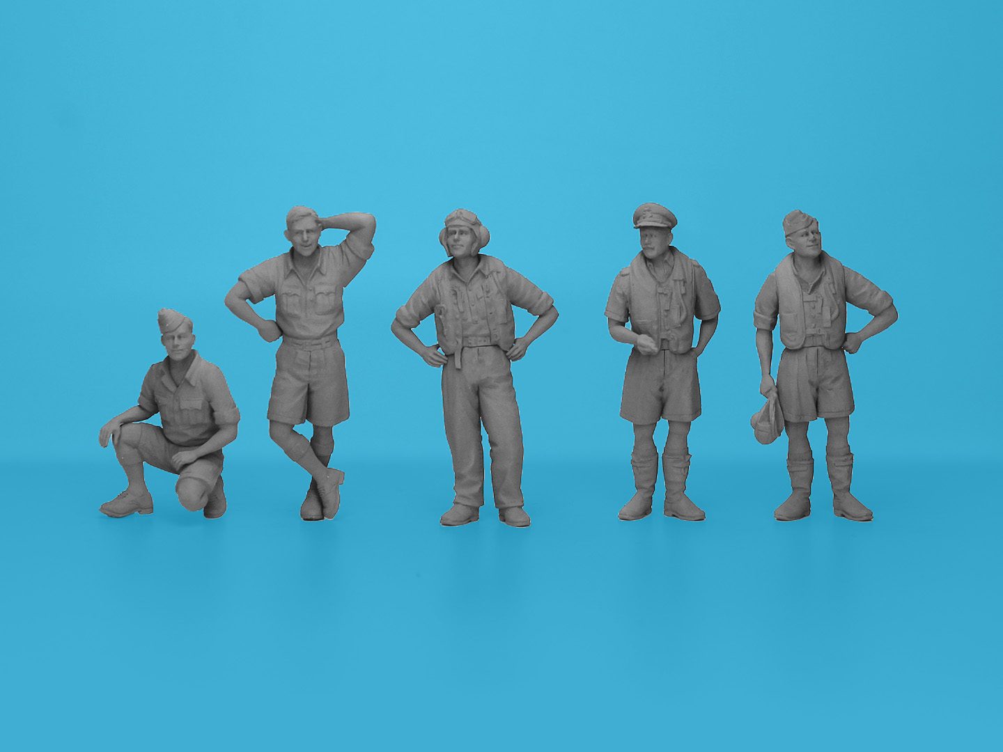 48080 - RAF Pilots in Tropical Uniforms (1941-1945) scala 1:48 ICM - immagine 2