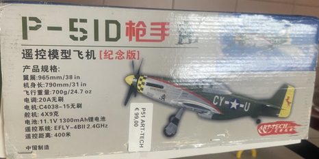 P51-D Gunfighter PNP Brushless completo di elettronica - ART-TECH - immagine 3