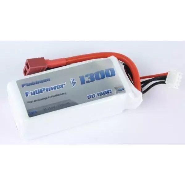 Batteria Lipo 2S 1300 mAh 90C PLATINUM - DEANS - FULLPOWER