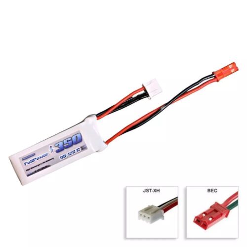 Batteria Lipo 2S 350 mAh 90C Platinum – BEC – FULLPOWER